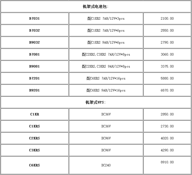 UPS电源价格