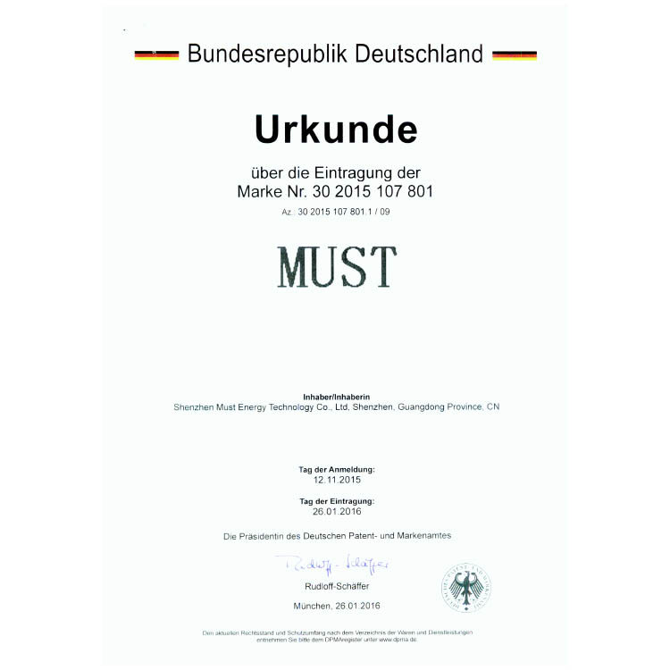 德国证书--MUST